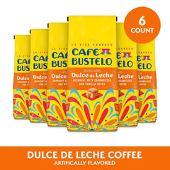 Café Bustelo Dulce de Leche Artificially Flavored Ground Coffee, 11-Oz. Bag (Pack of 6)